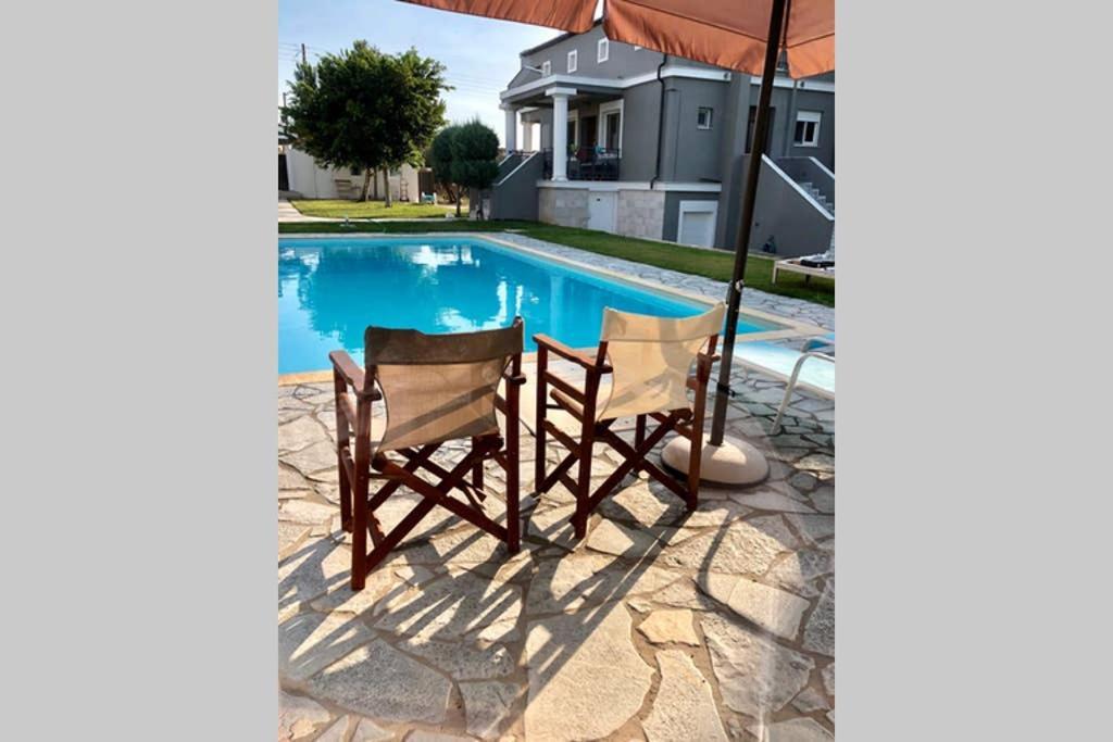 Sunlit Pool House Villa Posidhonía Eksteriør bilde